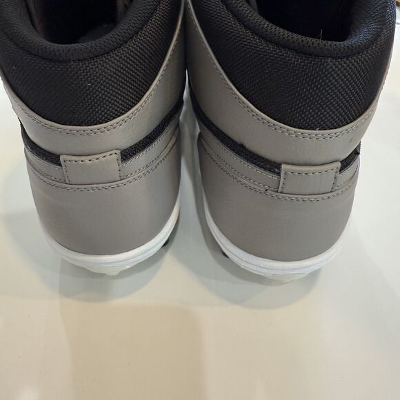 Size 18 Nike Air Jordan 1 TD Mid Shadow Grey Football Cleats AR5604-002 Lunarlon main image 5